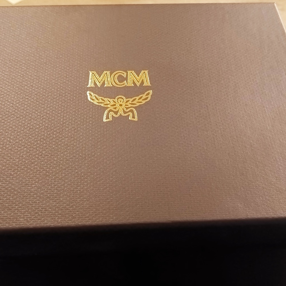 MCM Brown Box with Gold Logo